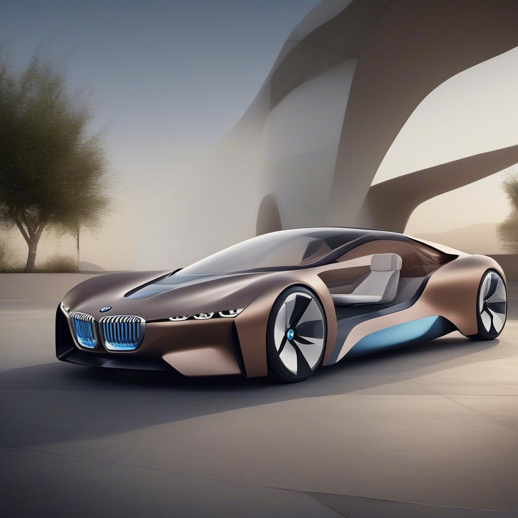 BMW Vision Next 100 concept car thể hiện tầm nhìn của BMW về xe tự lái trong tương lai.