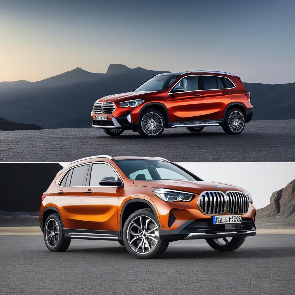 So sánh ngoại thất BMW X1 và Mercedes-Benz GLB