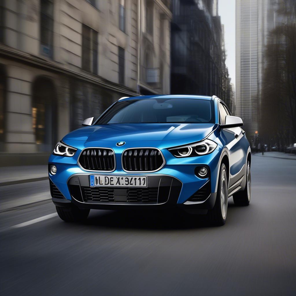 Thiết kế ngoại thất BMW X2 2018 ấn tượng