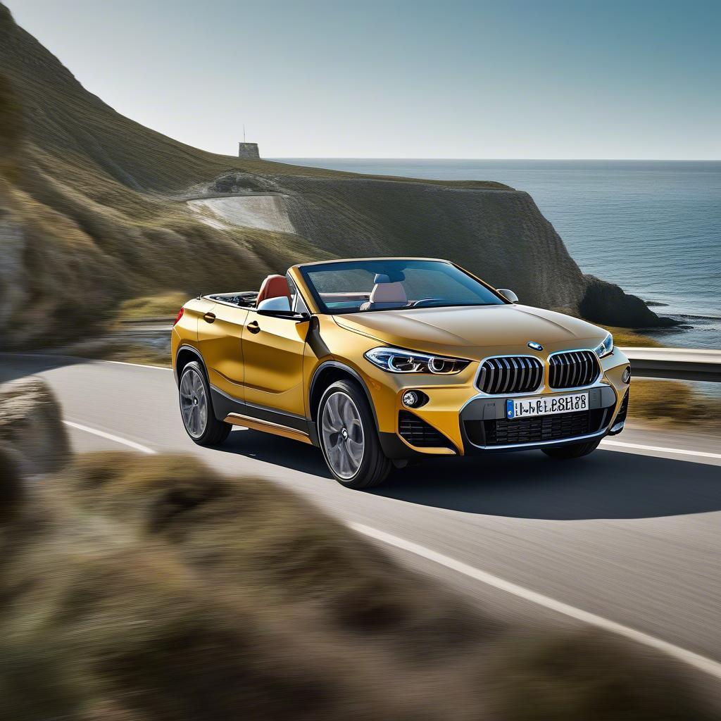 BMW X2 Cabriolet trên đường ven biển - Tận hưởng cảm giác tự do với thiết kế mui trần