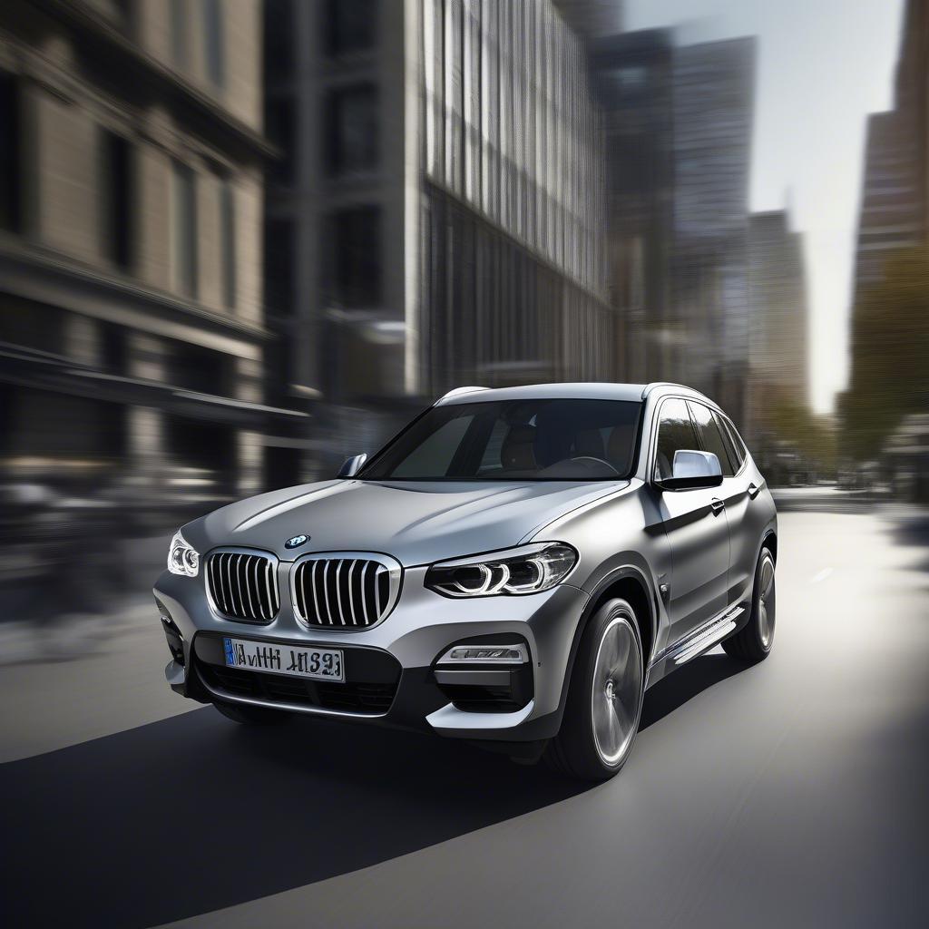 BMW X3 Mineral Silver Đường Phố