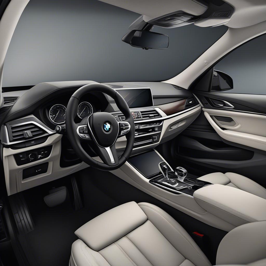 BMW X4 Black nội thất