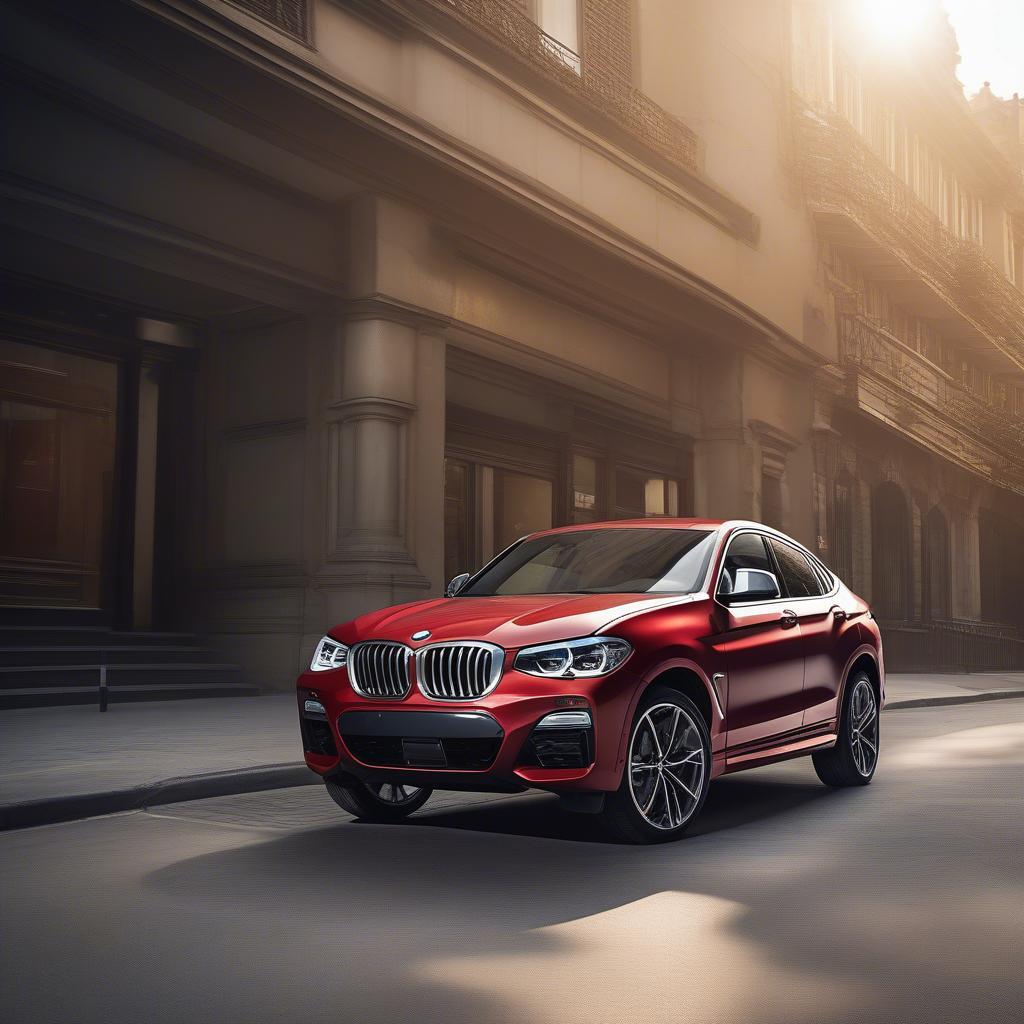 BMW X4 Màu Đỏ Ngoại Thất