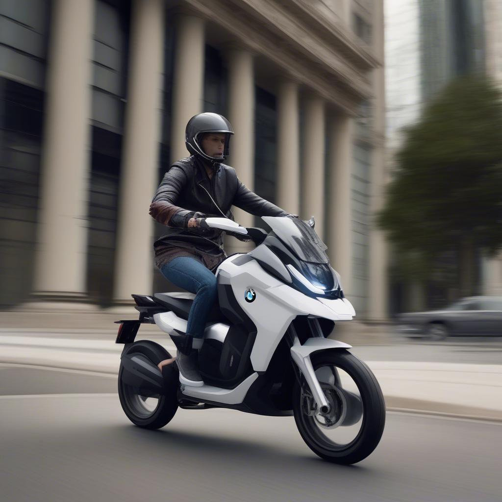 Tương lai di chuyển với BMW X400 Scooter