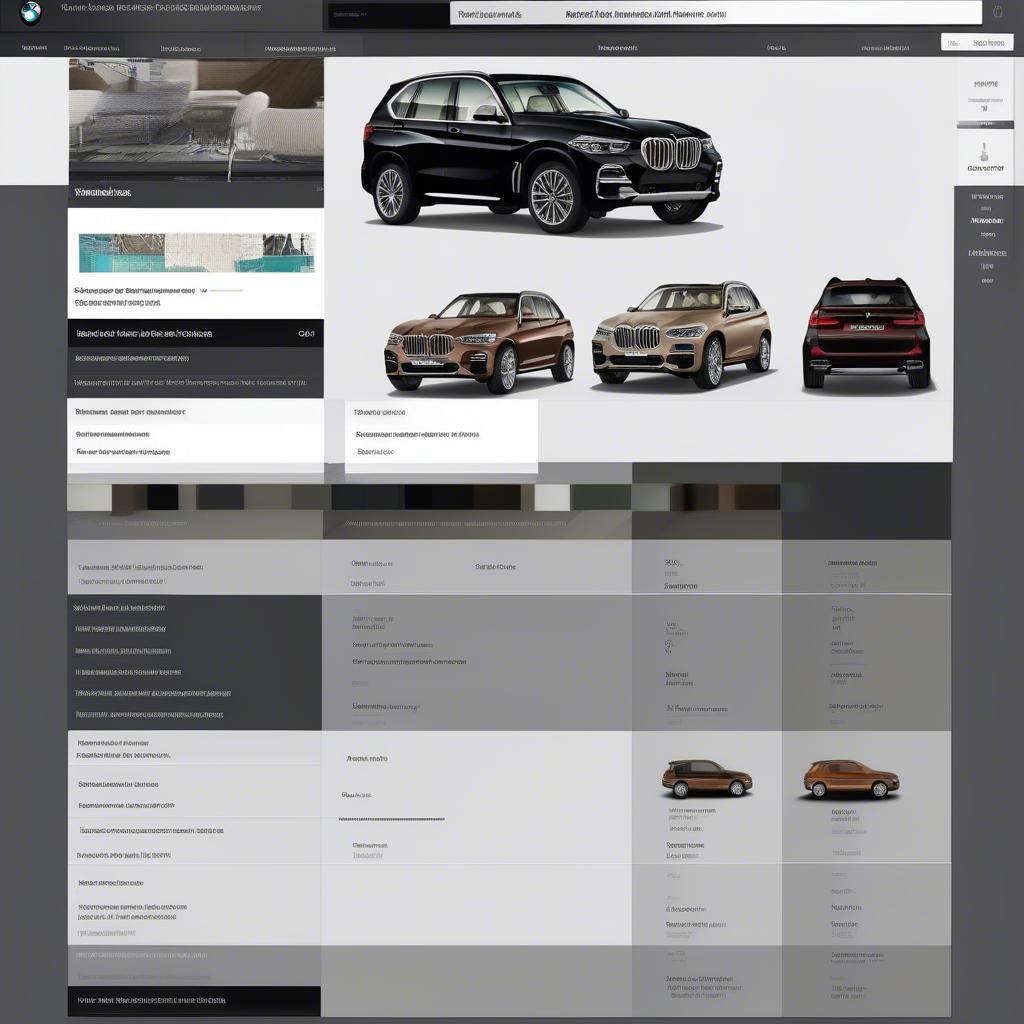 Hình ảnh màn hình BMW X5 Configurator