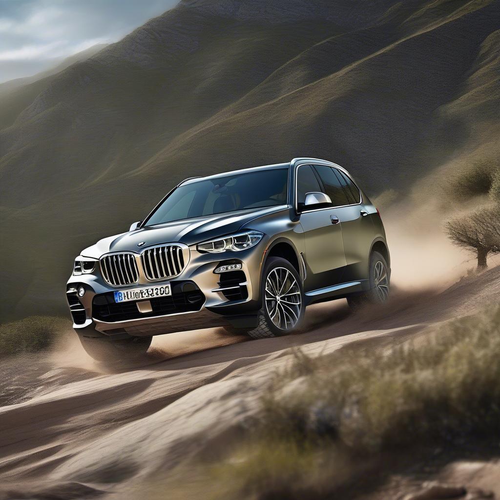 BMW X5 máy dầu vượt địa hình hiểm trở