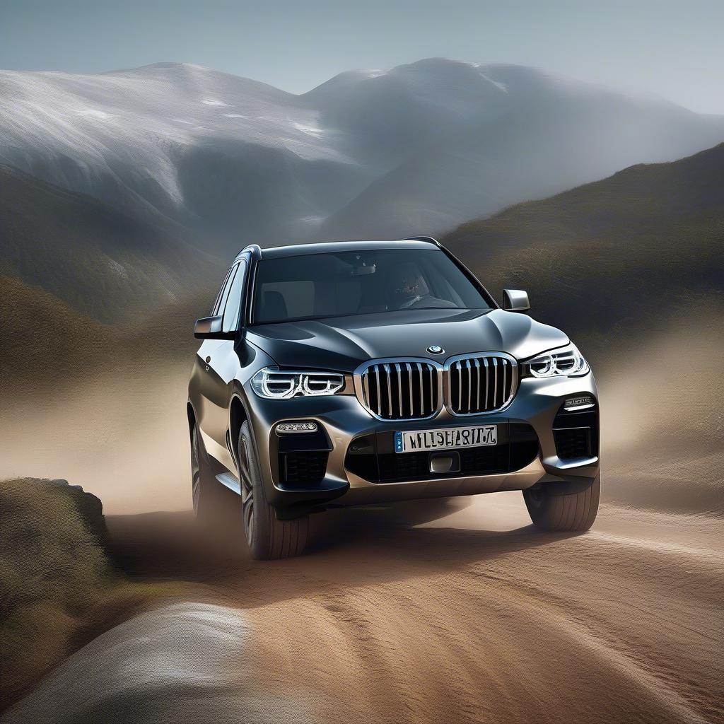 BMW X5 Off-road đường trơn trượt