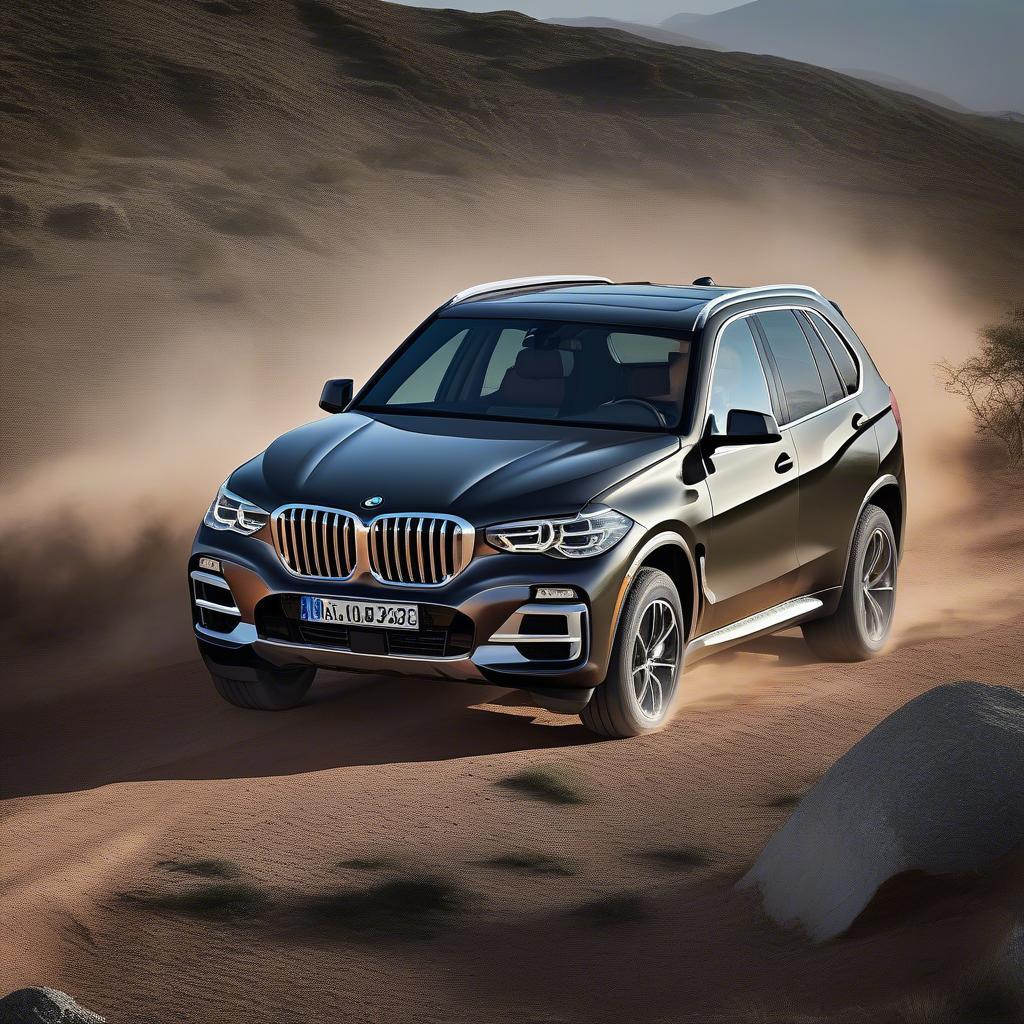 BMW X5 trên đường off-road