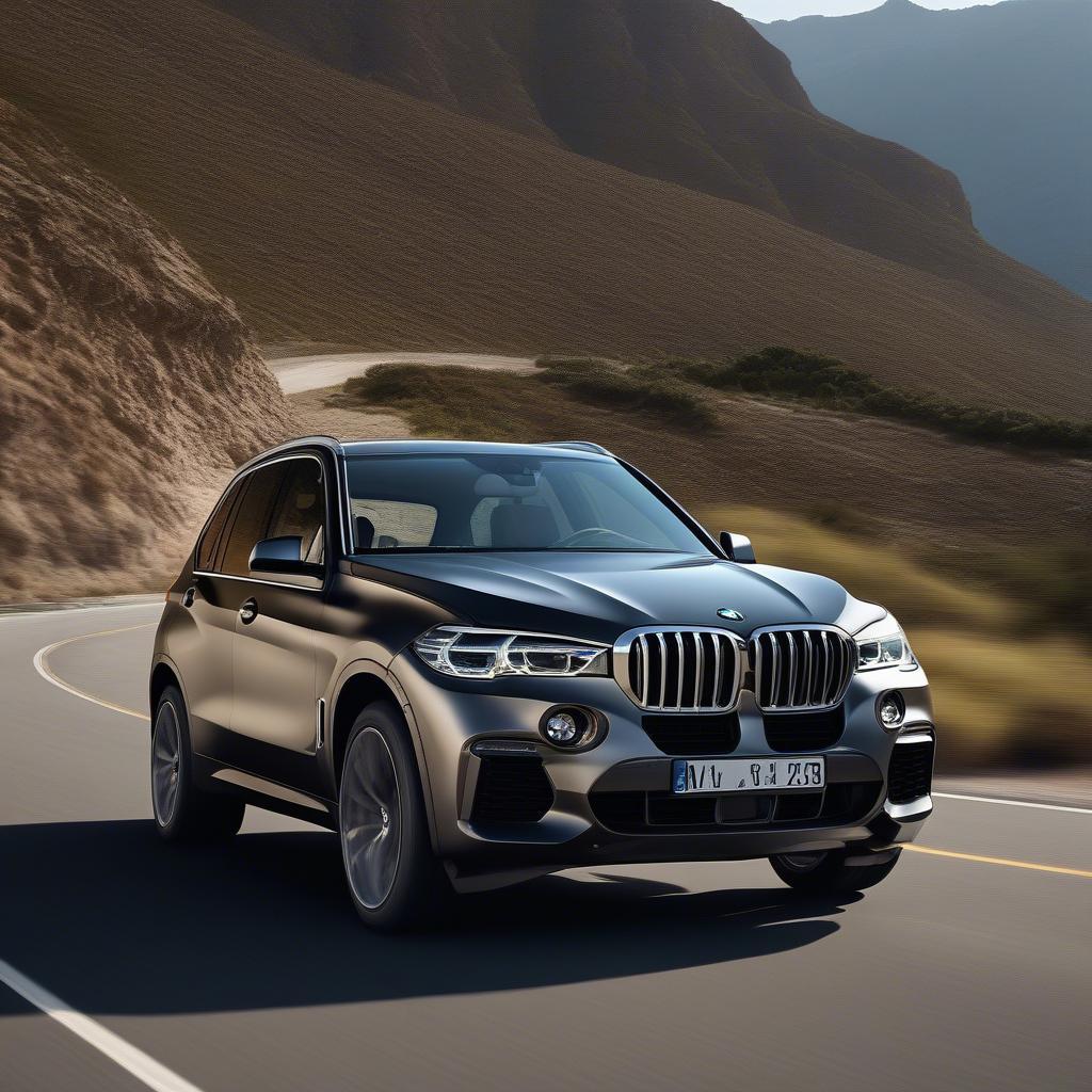 BMW X5 vận hành trên đường