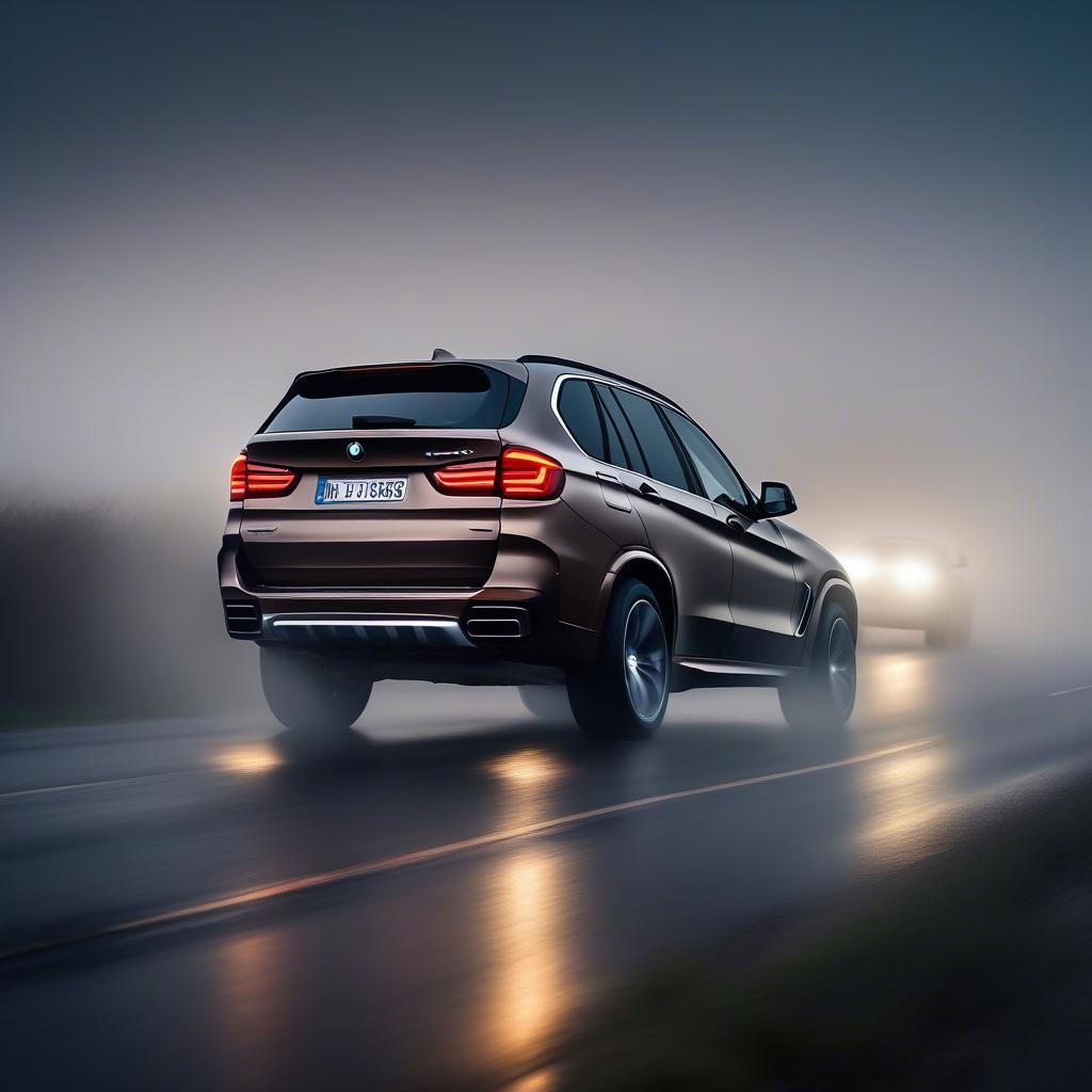 BMW X5 với đèn LED sương mù