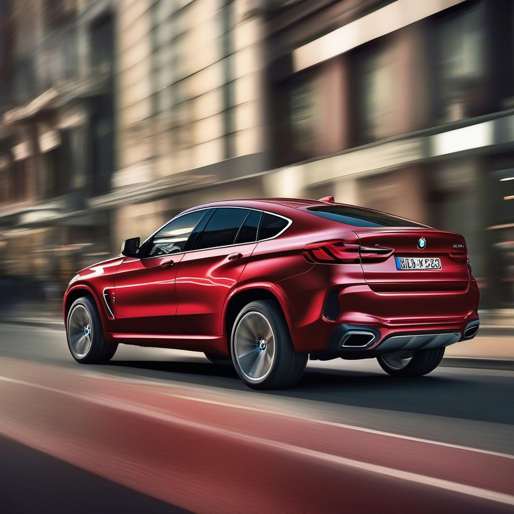 BMW X6 Tacora Red Đường Phố