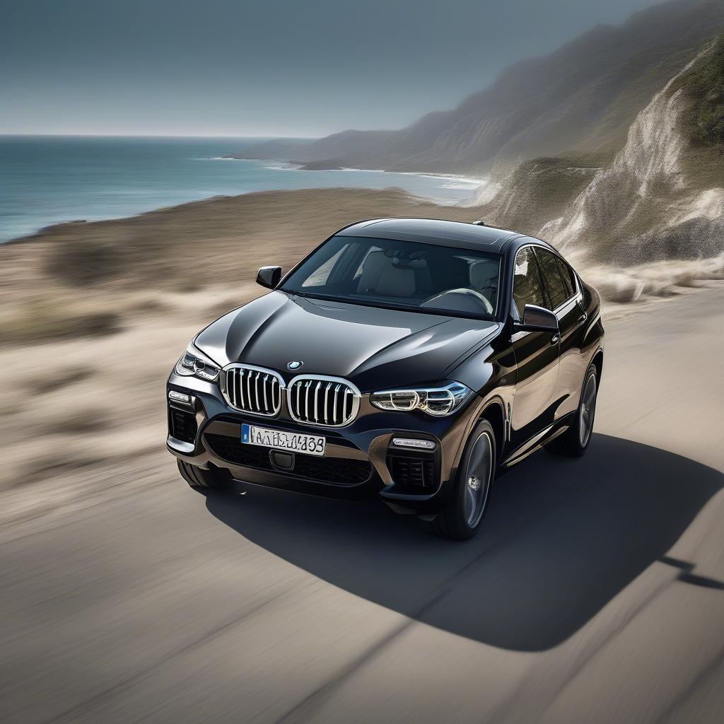 BMW X6 vận hành mạnh mẽ trên đường