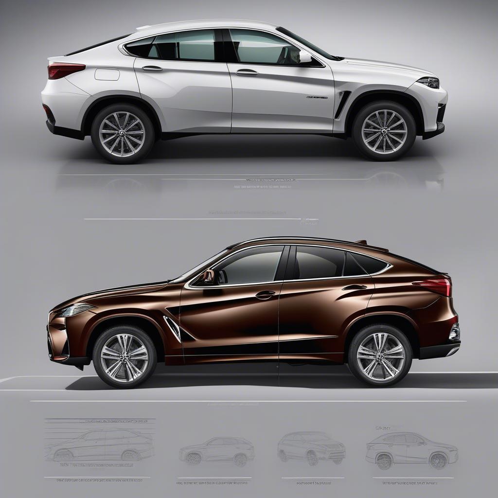 BMW X6 vs Lexus RX350: So sánh ngoại thất