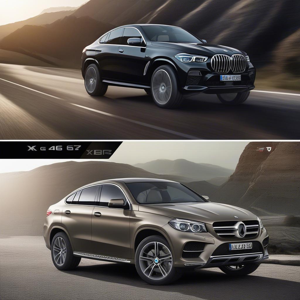 So sánh thiết kế BMW X6 và Mercedes-Benz GLE Coupe