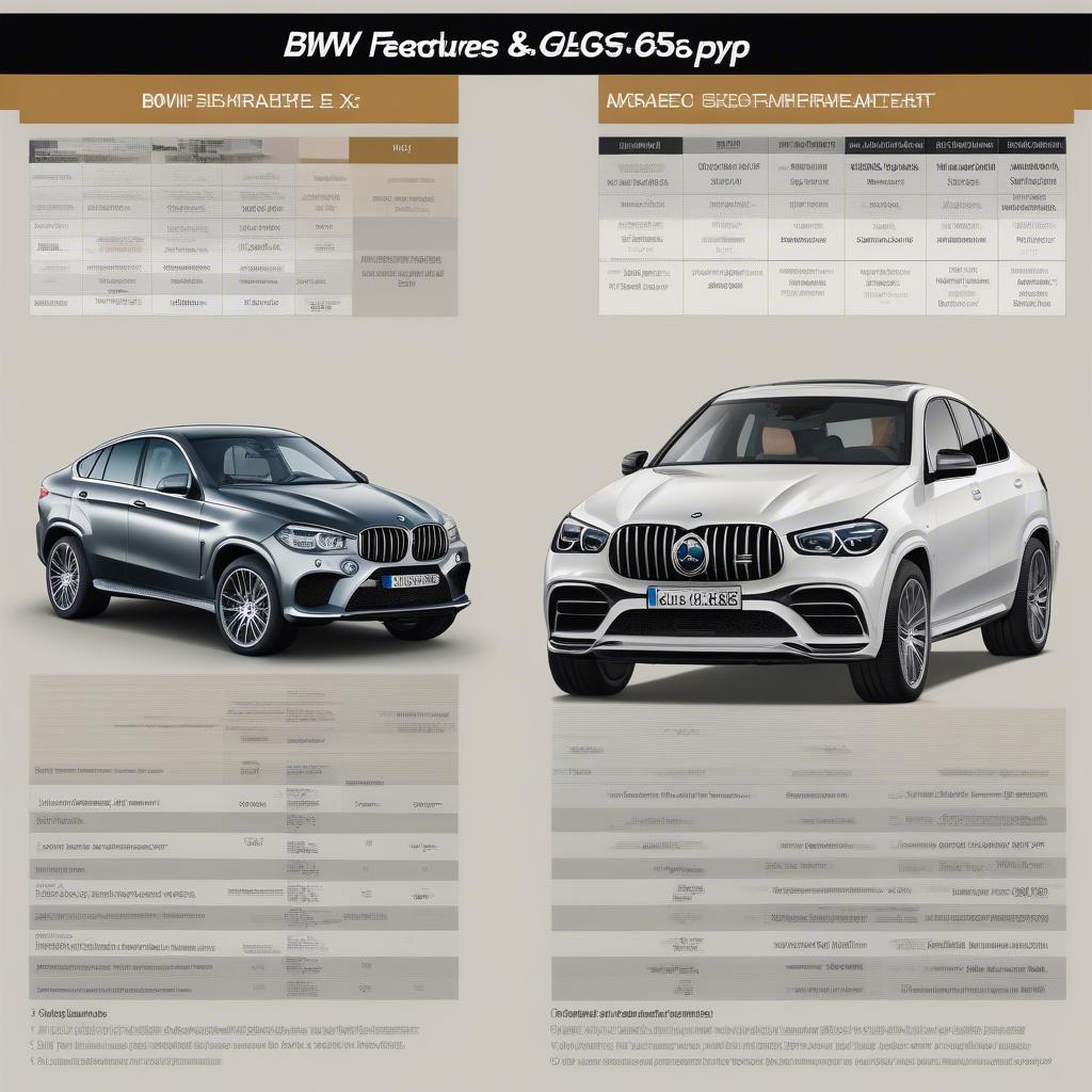 So sánh trực quan BMW X6 và Mercedes GLE 63 AMG