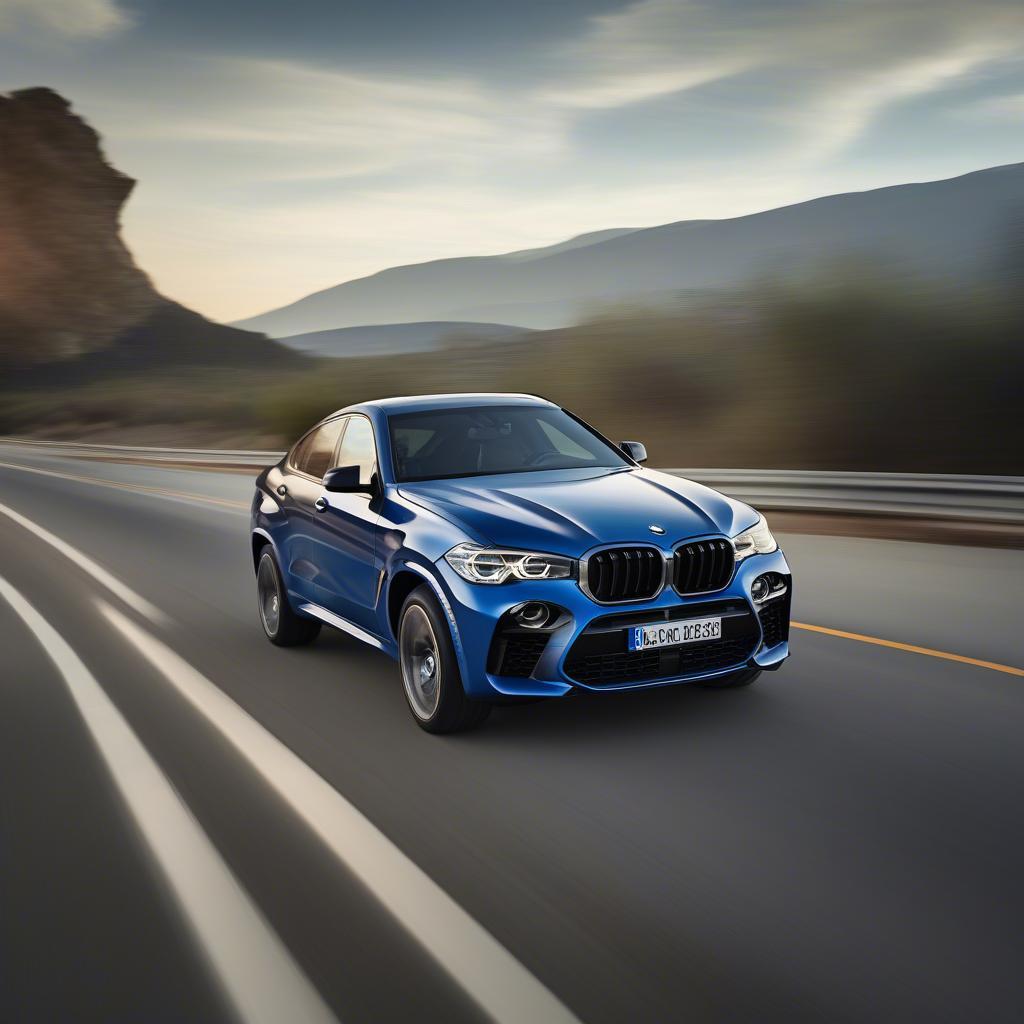 BMW X6M 2019 chạy trên đường cao tốc