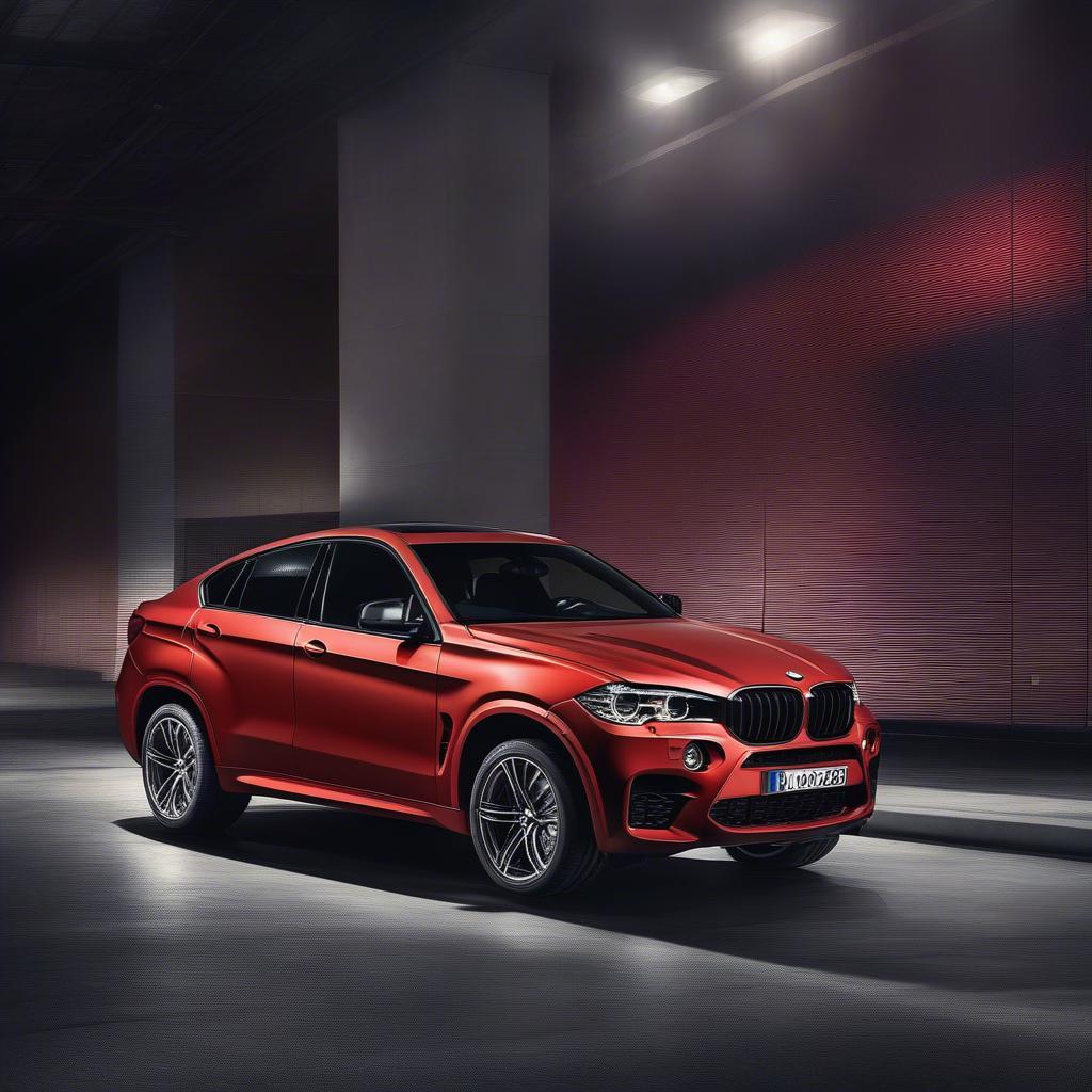 BMW X6M Flamingo Red Ngoại Thất