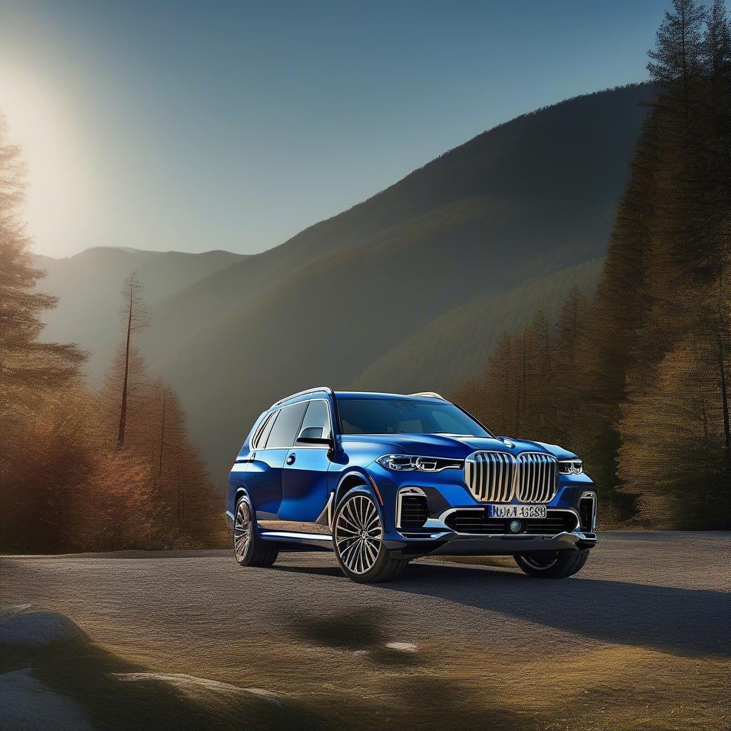 BMW X7 Blue Ridge Mountain màu sắc độc đáo