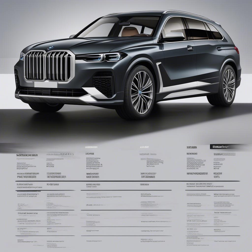 So sánh trực quan BMW X7 và Audi Q8