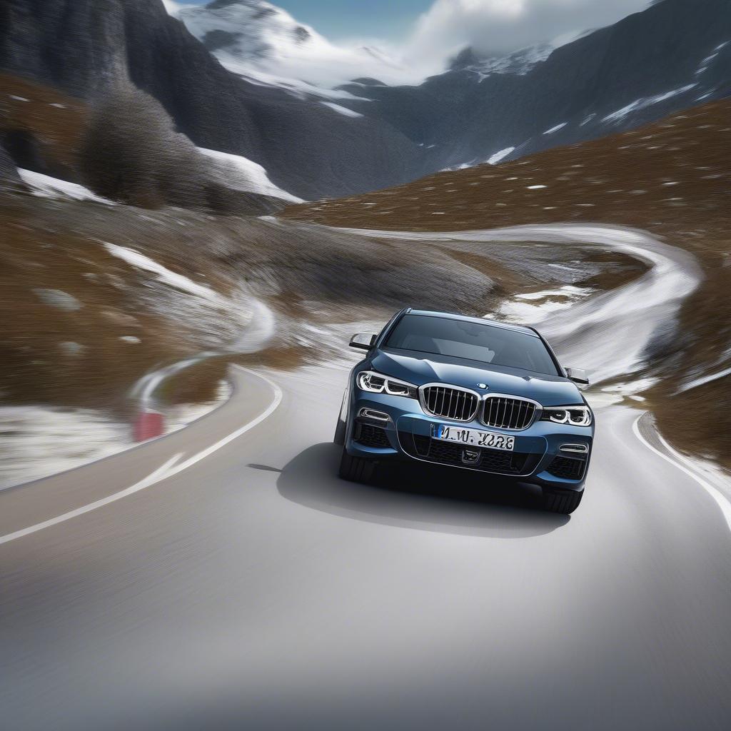 BMW xDrive hoạt động trên đường trơn trượt