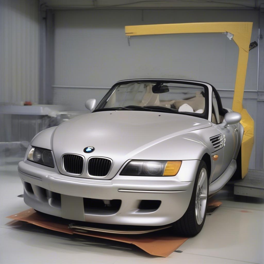 Kiểm tra va chạm bên hông BMW Z3