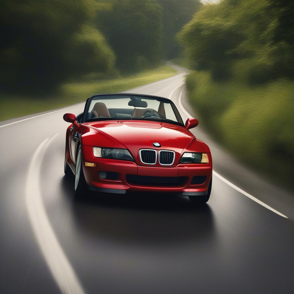 BMW Z3 trên đường cao tốc