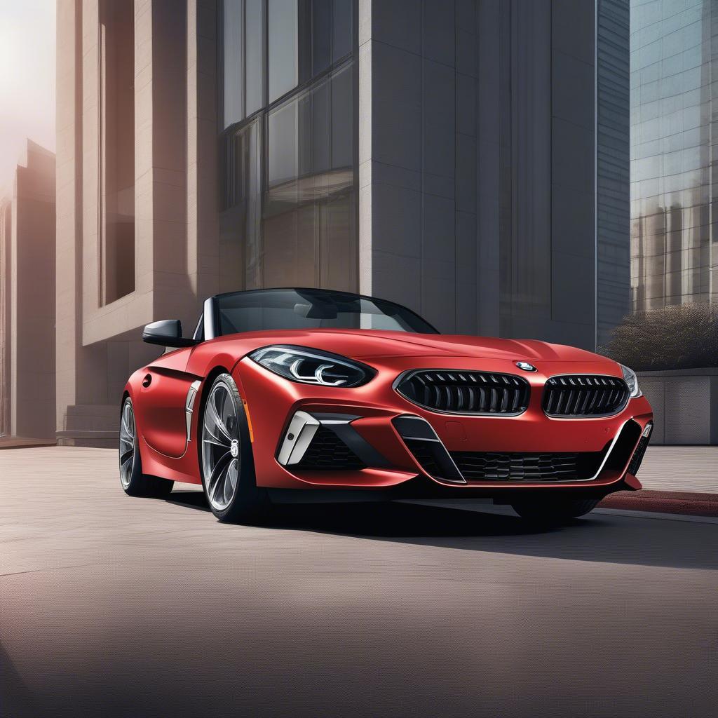 BMW Z4 láng bóng giữa lòng đô thị hiện đại