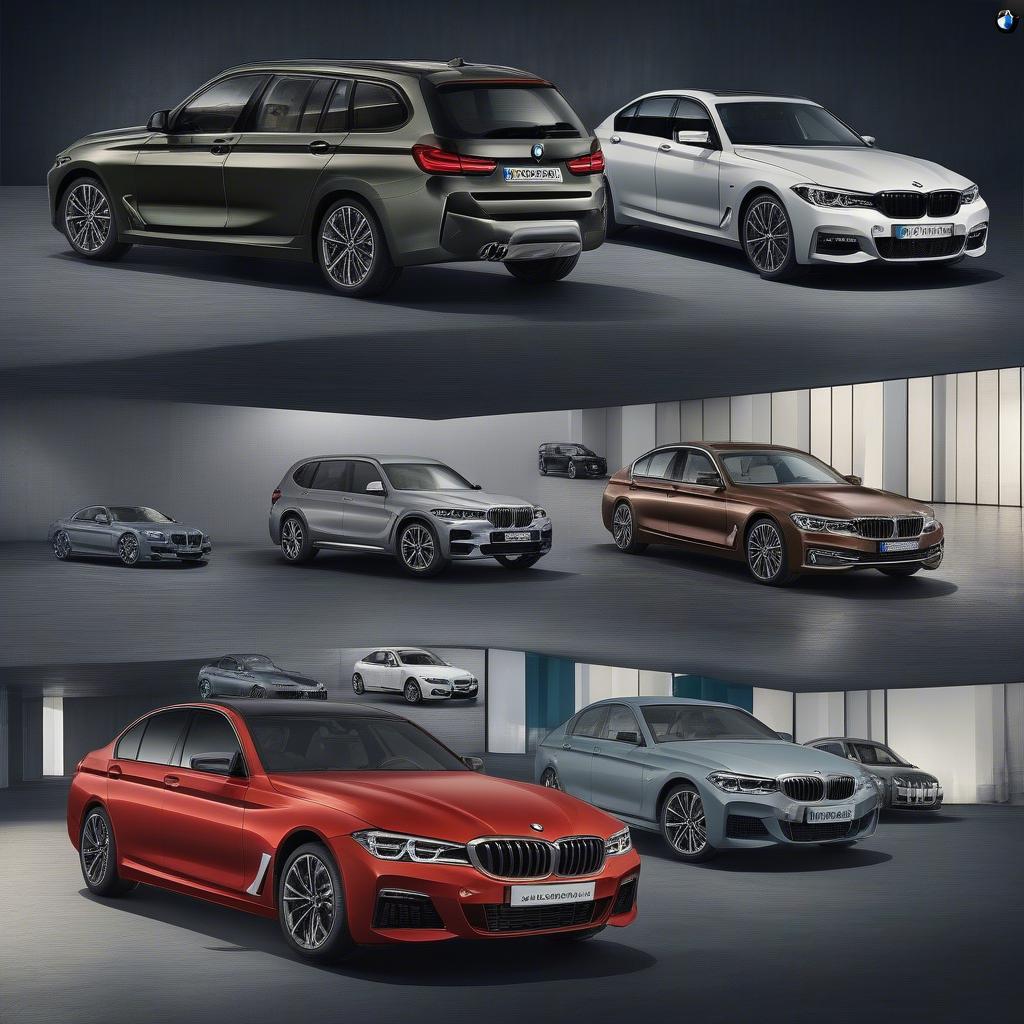 Các dòng xe BMW cho thuê tại BMW Cầu Giấy, đa dạng về kiểu dáng và mẫu mã, đáp ứng mọi nhu cầu của khách hàng.