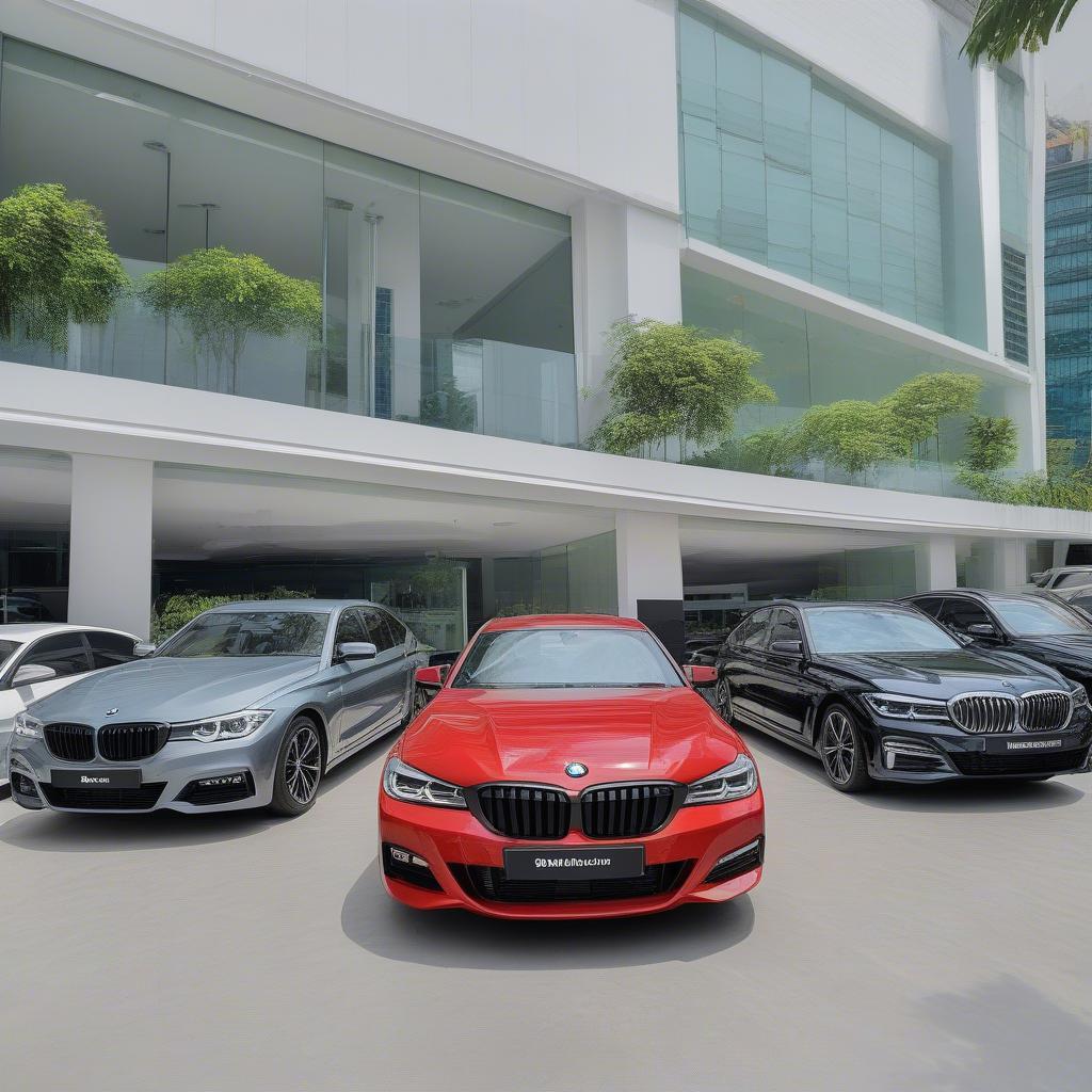 Các dòng xe BMW phổ biến tại TP.HCM được trưng bày tại showroom