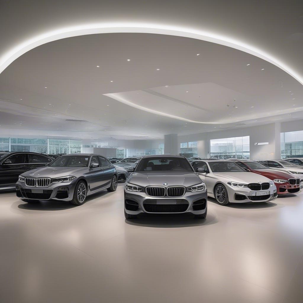 Các dòng xe BMW tại showroom