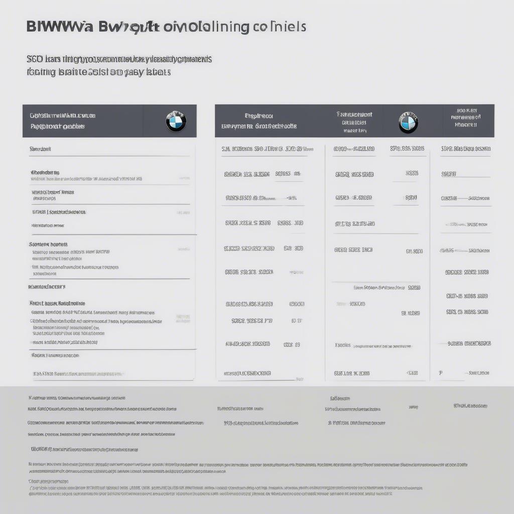 So sánh các gói vay mua xe BMW