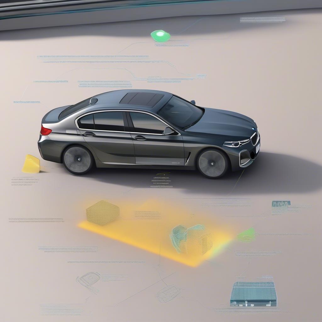 Cảm biến radar BMW hoạt động