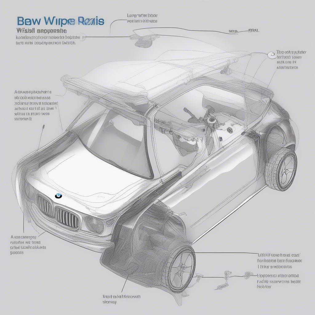 Cấu tạo chi tiết cần gạt nước sau BMW