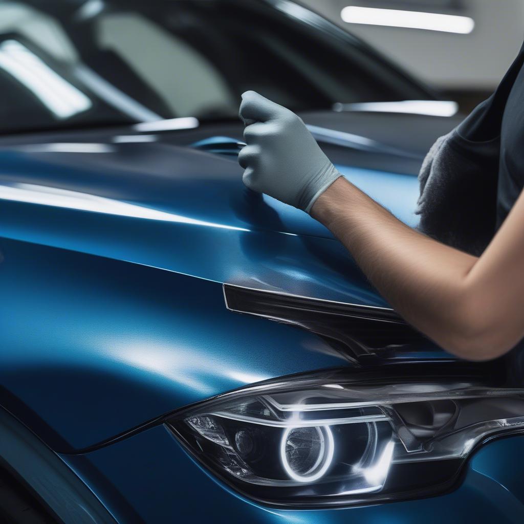 Chăm sóc bảo dưỡng sơn BMW Seaside Blue Metallic