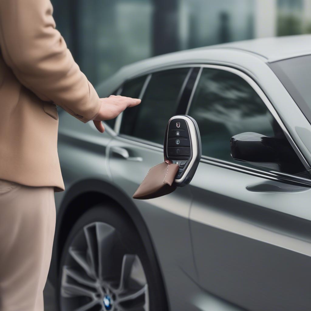 Công nghệ Comfort Access của BMW cho phép mở khóa tự động