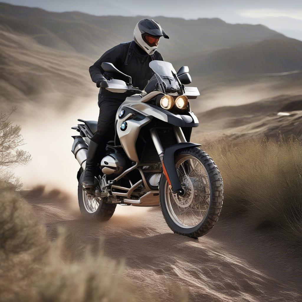 BMW 800 GS chinh phục địa hình off-road hiểm trở