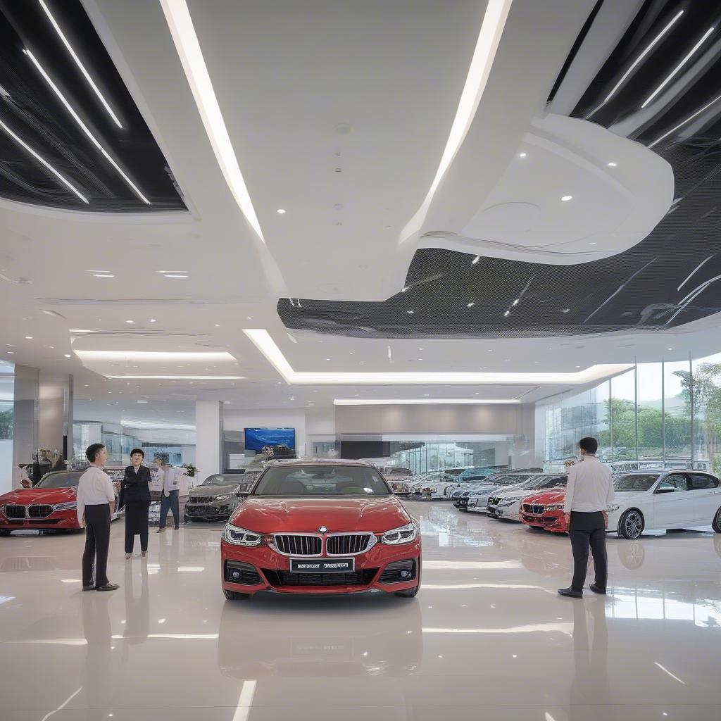 Đại lý BMW Cầu Giấy hiện đại với không gian trưng bày rộng rãi và đầy đủ tiện nghi.