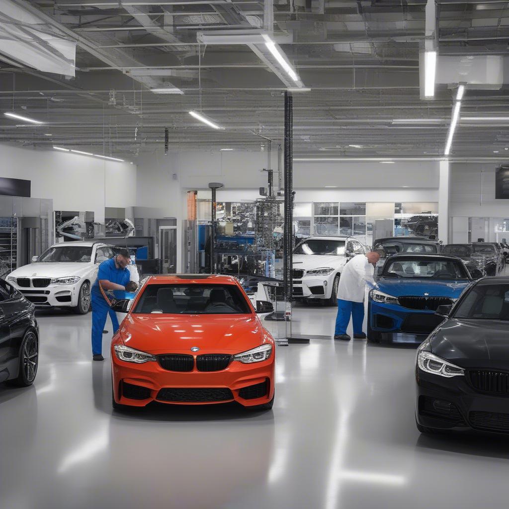 Khu vực dịch vụ bảo dưỡng tại Moss BMW Lafayette LA