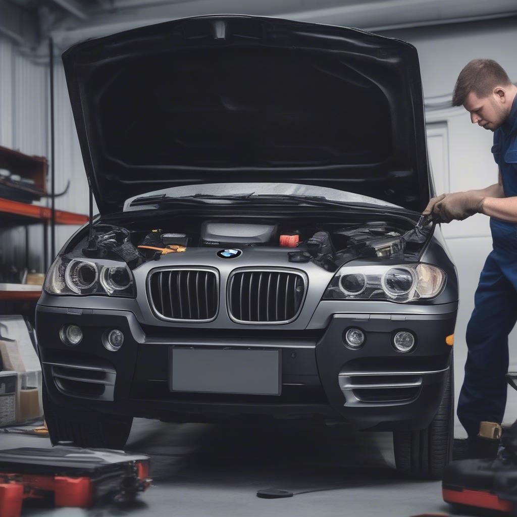 Điều hòa BMW X5 E53 bị rò rỉ gas