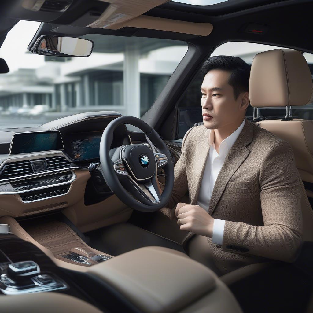 Đoàn Ngọc Hải lái chiếc BMW X7 sang trọng