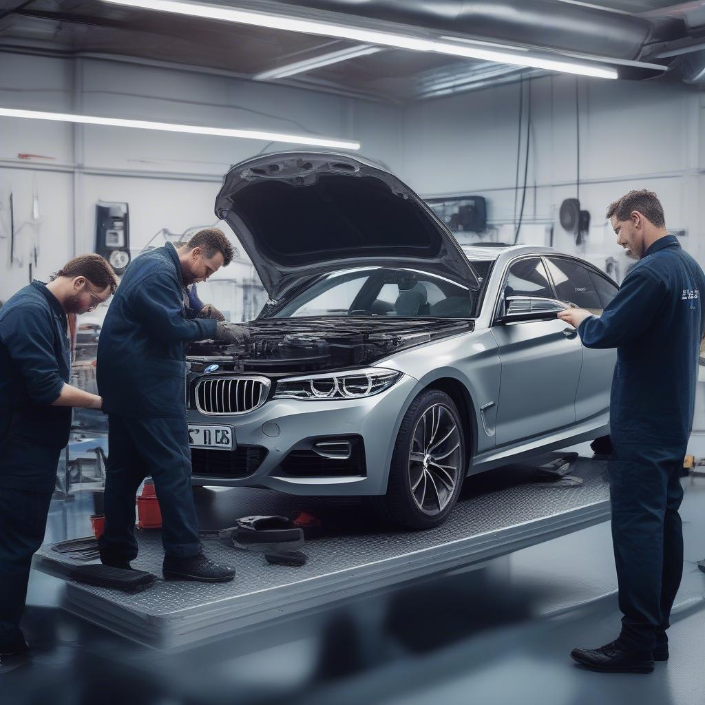 Đội ngũ kỹ thuật viên chuyên nghiệp tại BMW Cầu Giấy