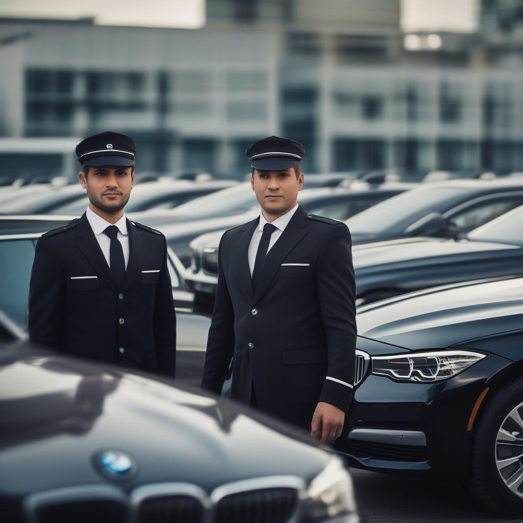 Đội ngũ tài xế chuyên nghiệp của BMW Cầu Giấy.