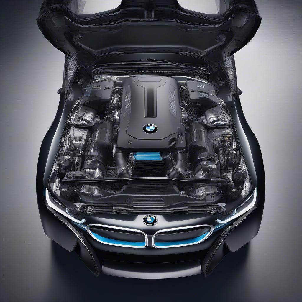 Động cơ BMW i8 - Hiệu suất mạnh mẽ