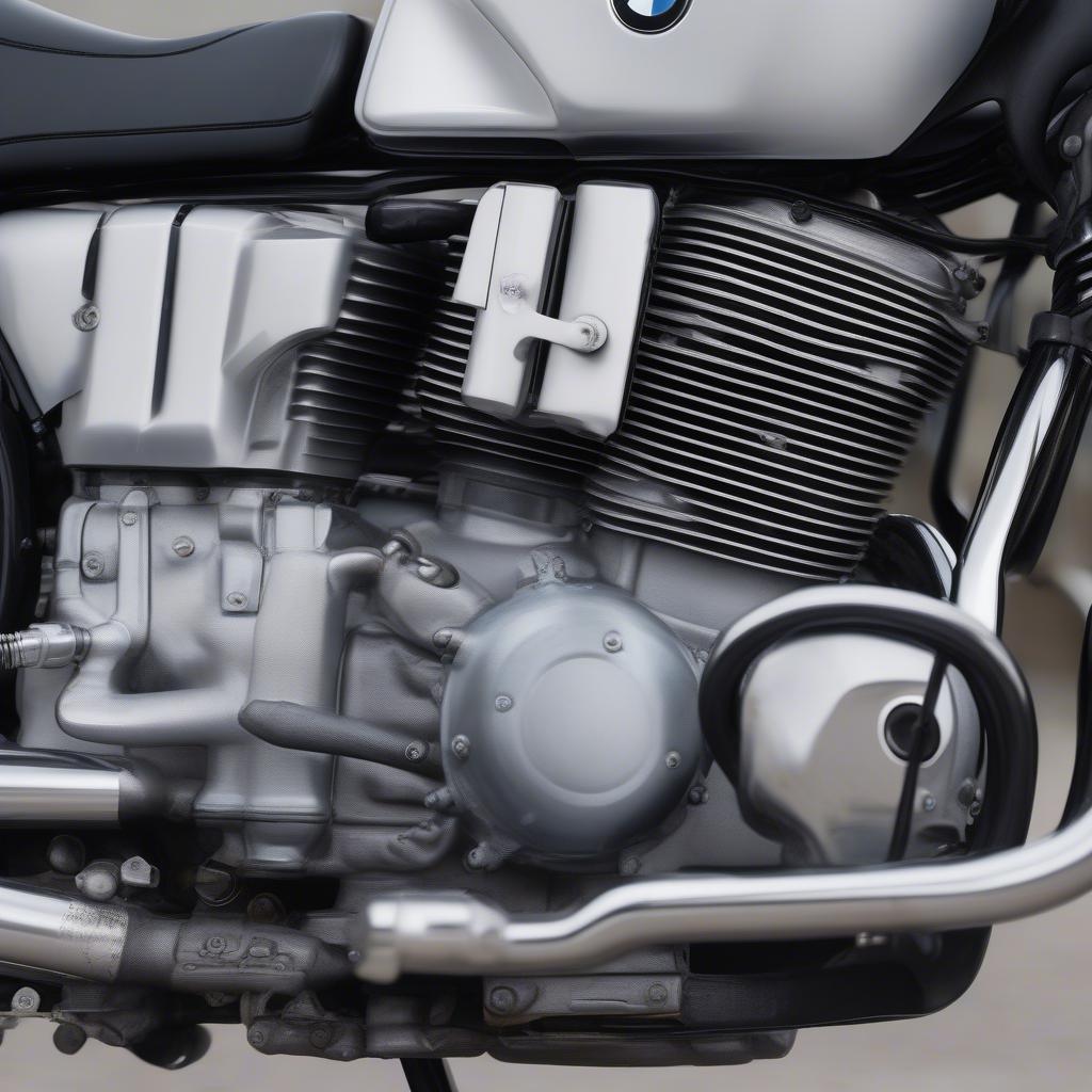 Hình ảnh động cơ BMW R5 đang hoạt động mạnh mẽ, thể hiện sức mạnh và độ bền bỉ.