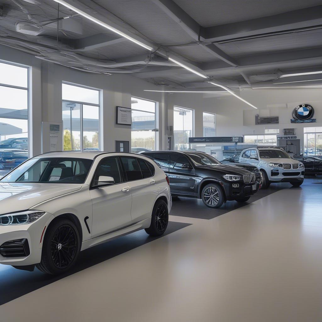 Gara BMW hiện đại tại Stockton