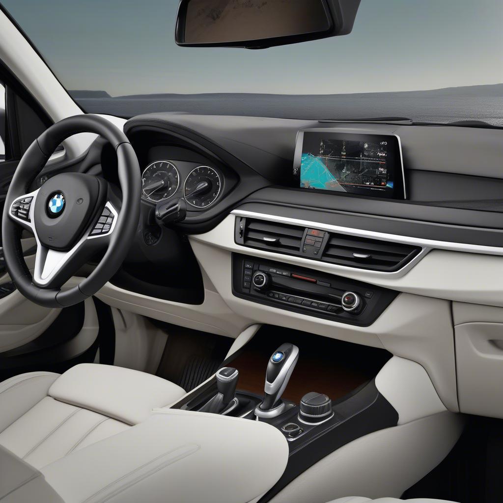 Hệ thống định vị BMW X1 màn hình cảm ứng