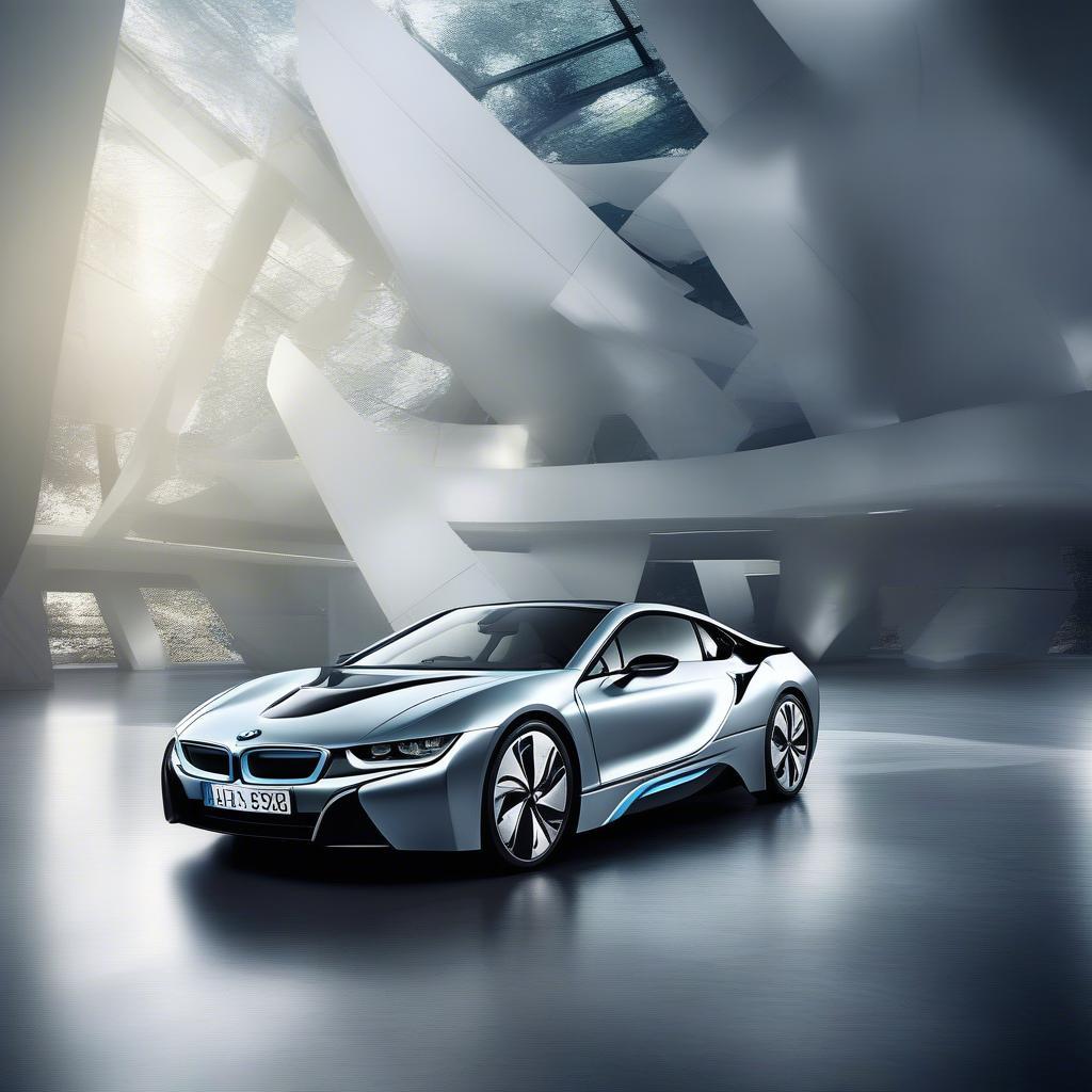 Hình nền BMW i8 hiện đại và futuristic