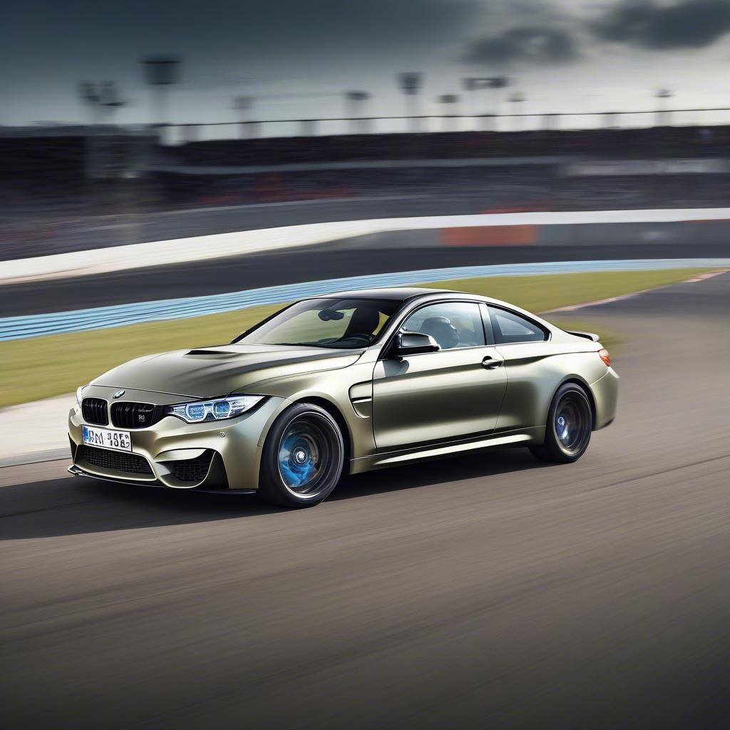 Hình nền BMW M4 Competition trên đường đua