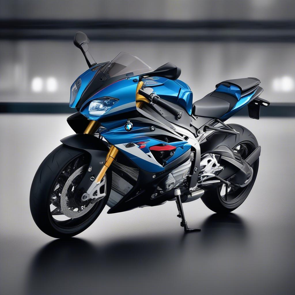 Hình nền BMW S1000RR màu xanh cho điện thoại