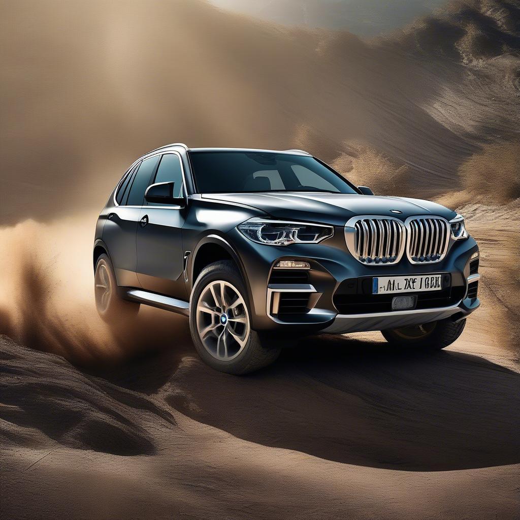 Hình nền BMW X5 chinh phục địa hình offroad